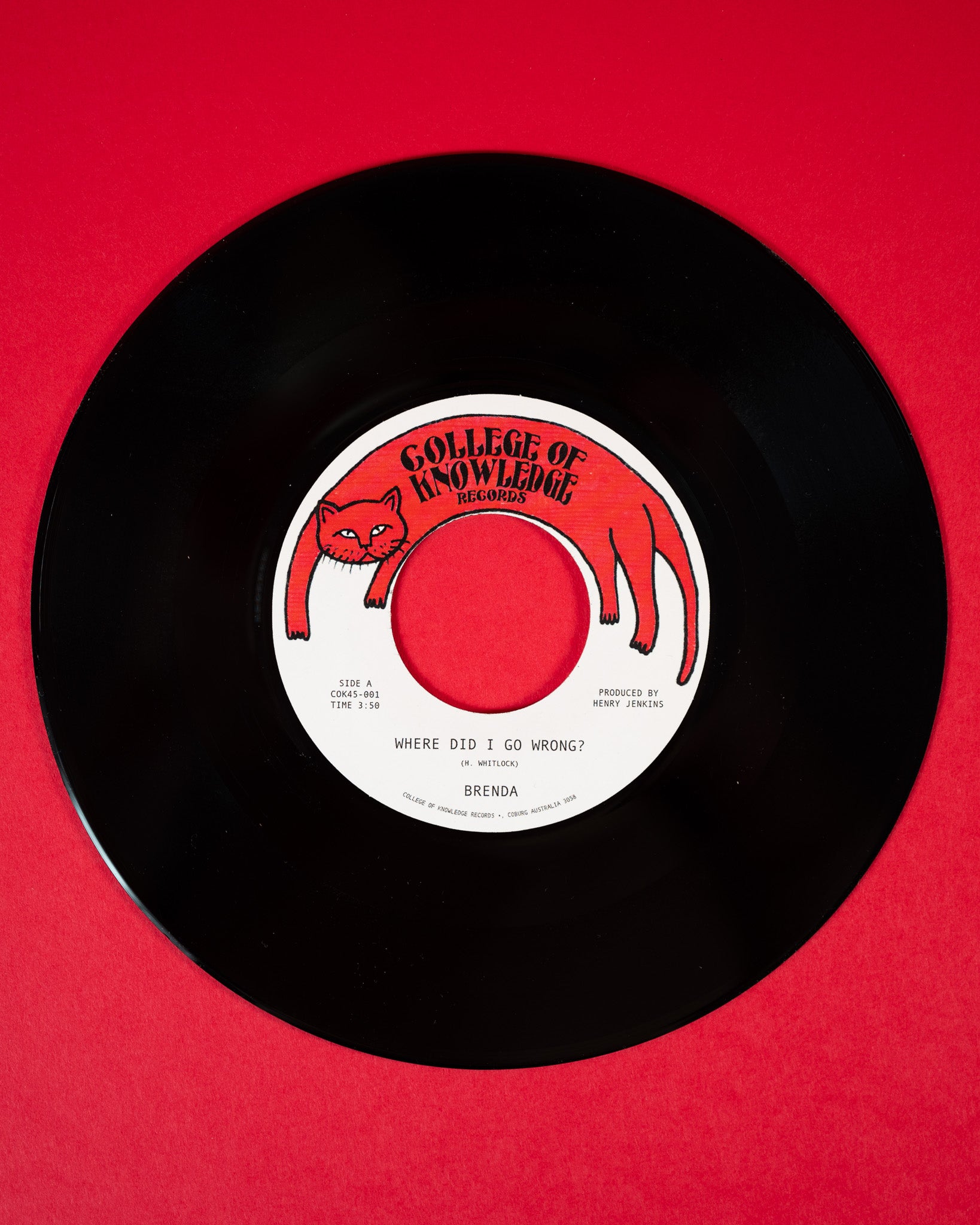 Colemine Brenda Where Did I Go Wrong vinylsingel svart 7" soul