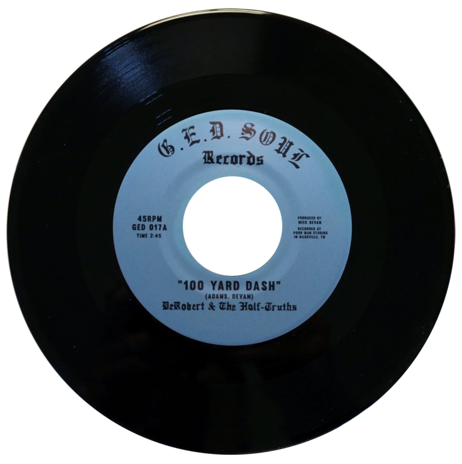 DeRobert Half-Truths 100 Yard Dash 7-tommer rød funk