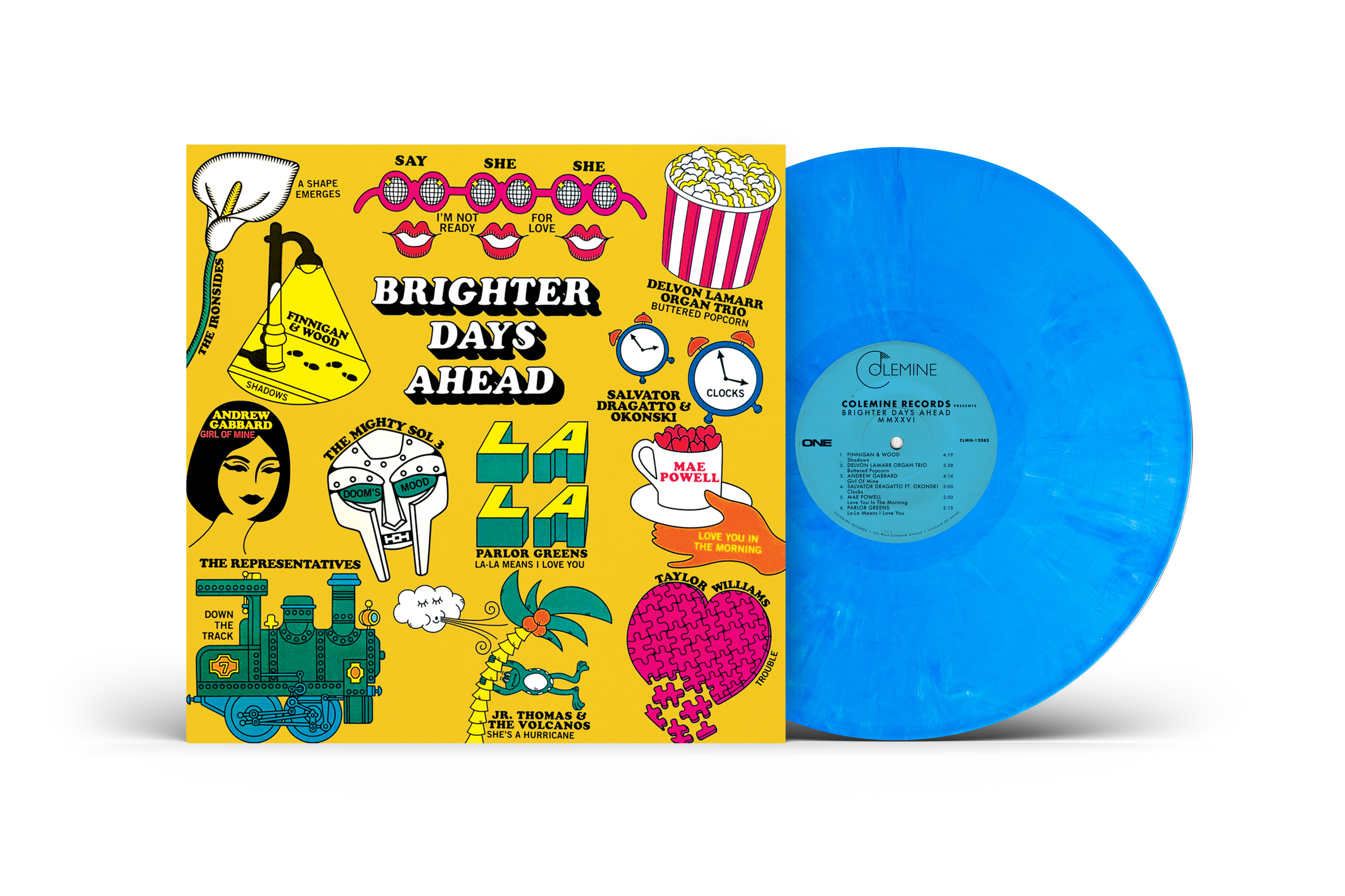 Colemine Brighter Days Ahead Vol.2 vinyl LP blå funk soul