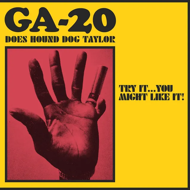 GA-20 Does Hound Dog Taylor LP vinylplate svart blues