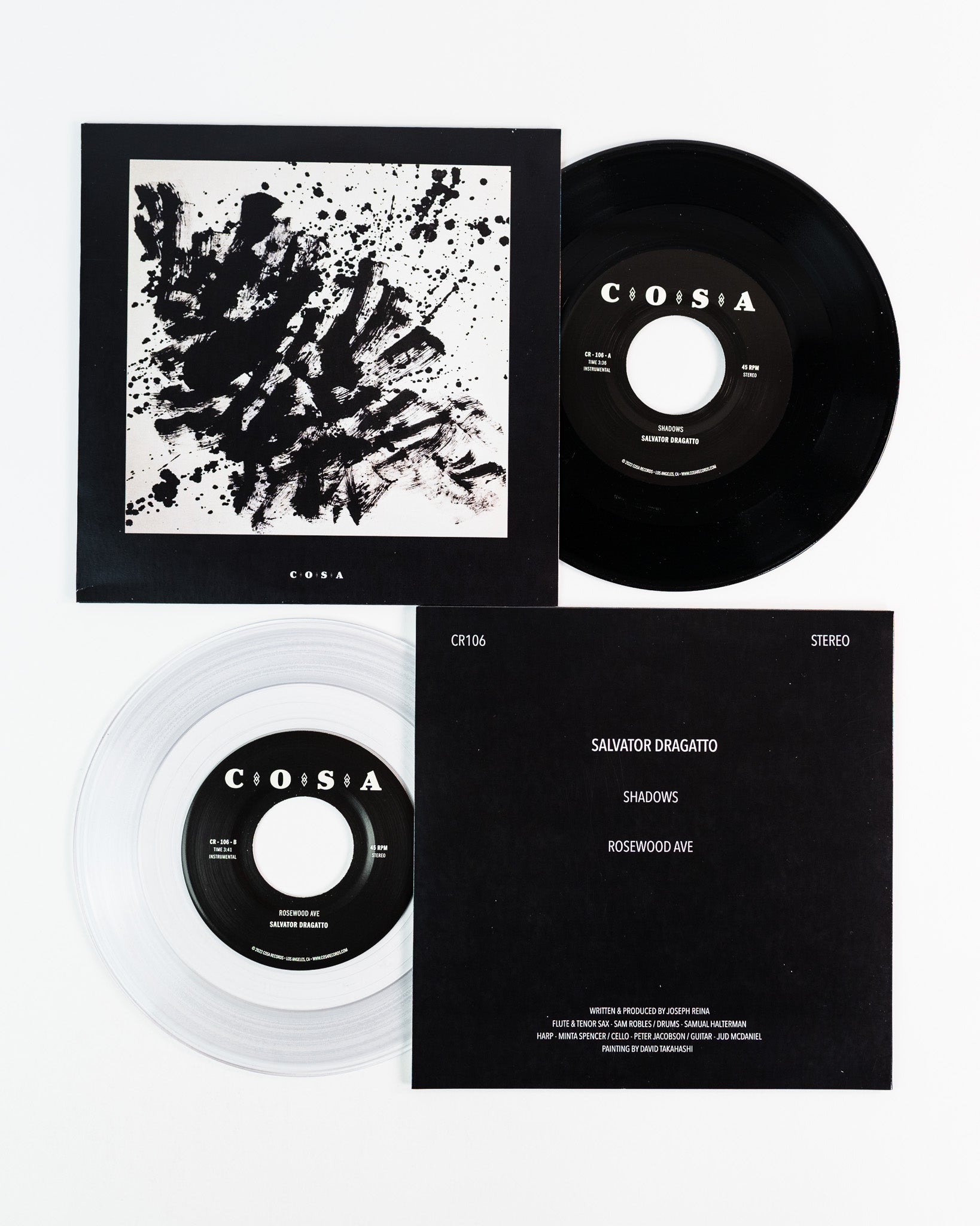 Colemine Salvator Dragatto Shadows vinylsingel klar vinyl