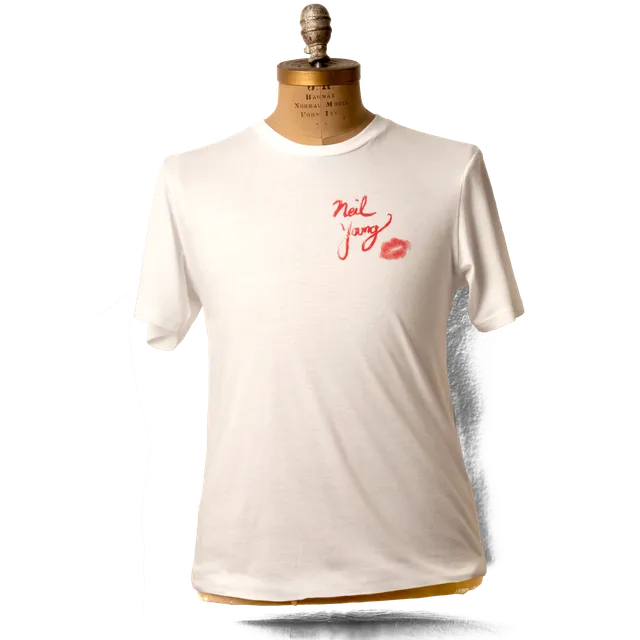 Neil Young Soft Organic Songs For Judy t-skjorte hvit