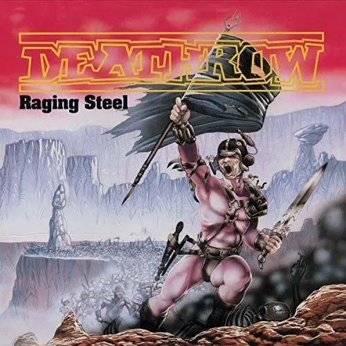Deathrow Raging Steel 2LP vinyl rød dobbel