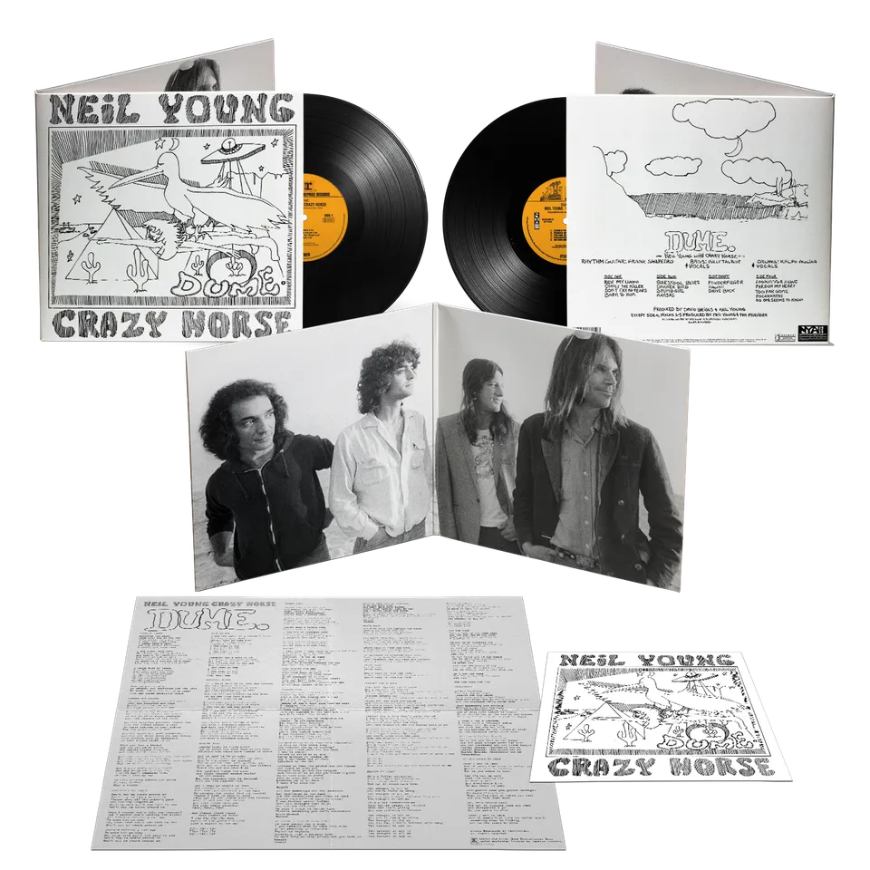 Neil Young Dume 2LP vinylplate + litografi
