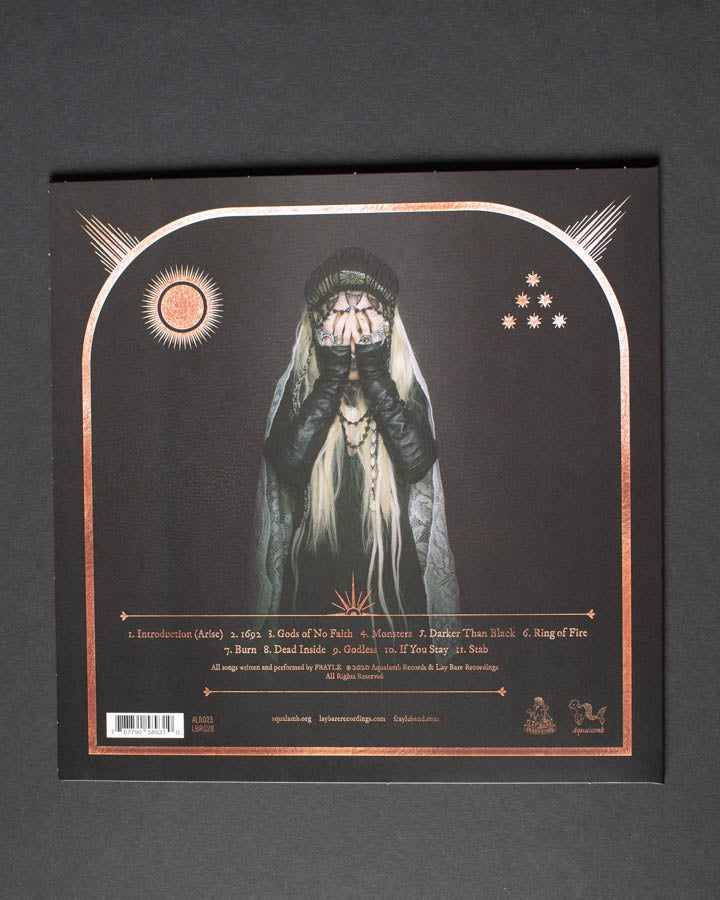 Frayle 1692 vinyl LP gull/hvit 3rd pressing med bok