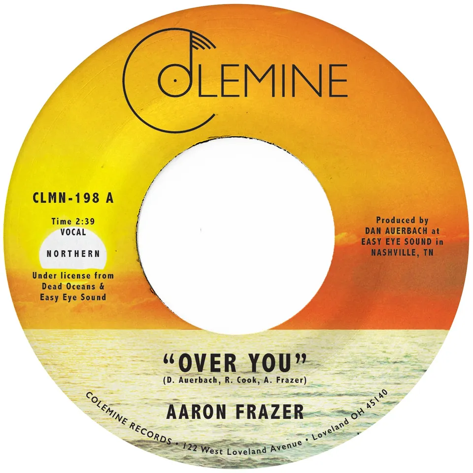 Aaron Frazer Over You 7" gull vinyl singel