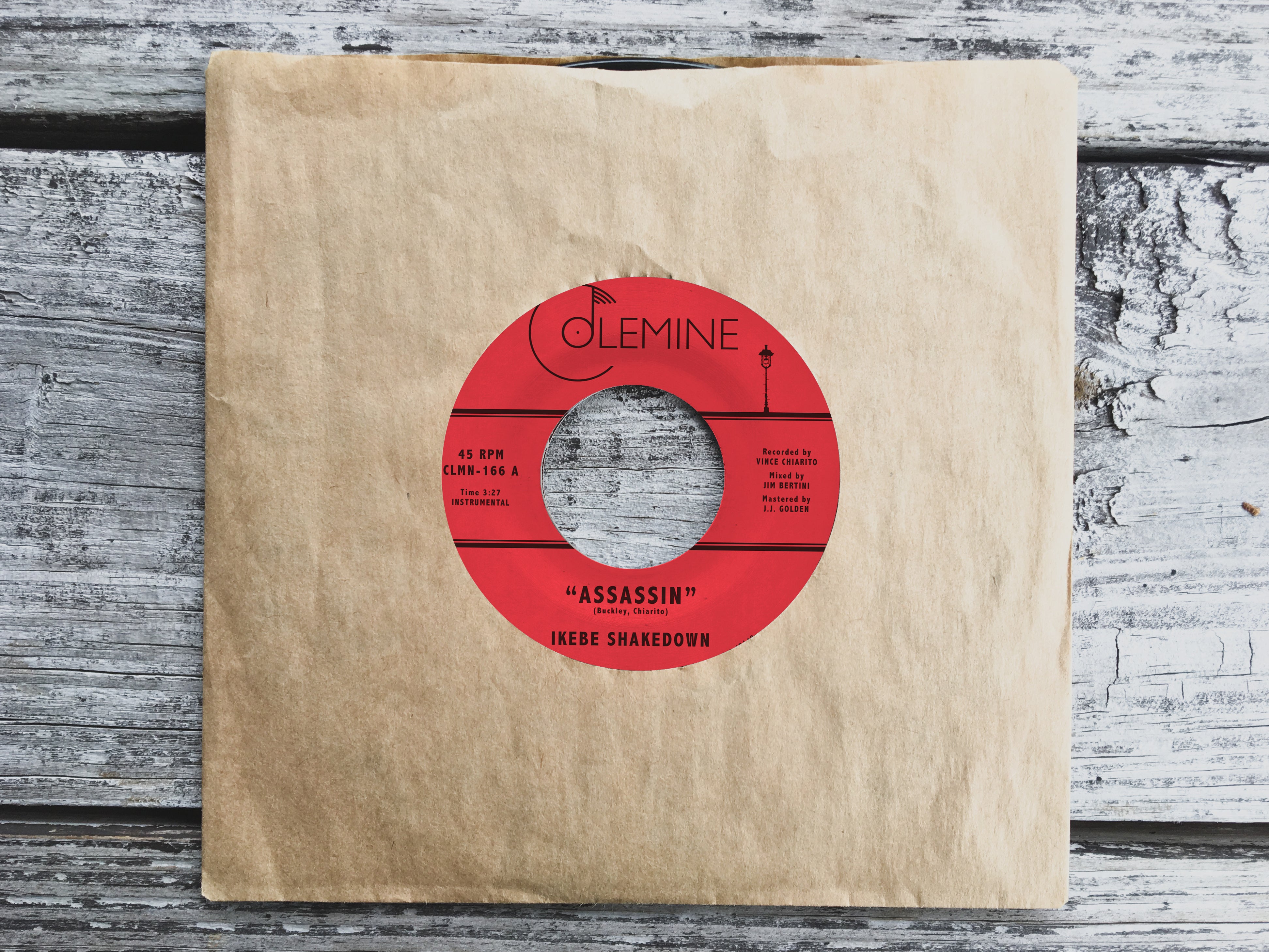 Colemine Ikebe Shakedown Assassin vinylsingel 7-tommer svart soul