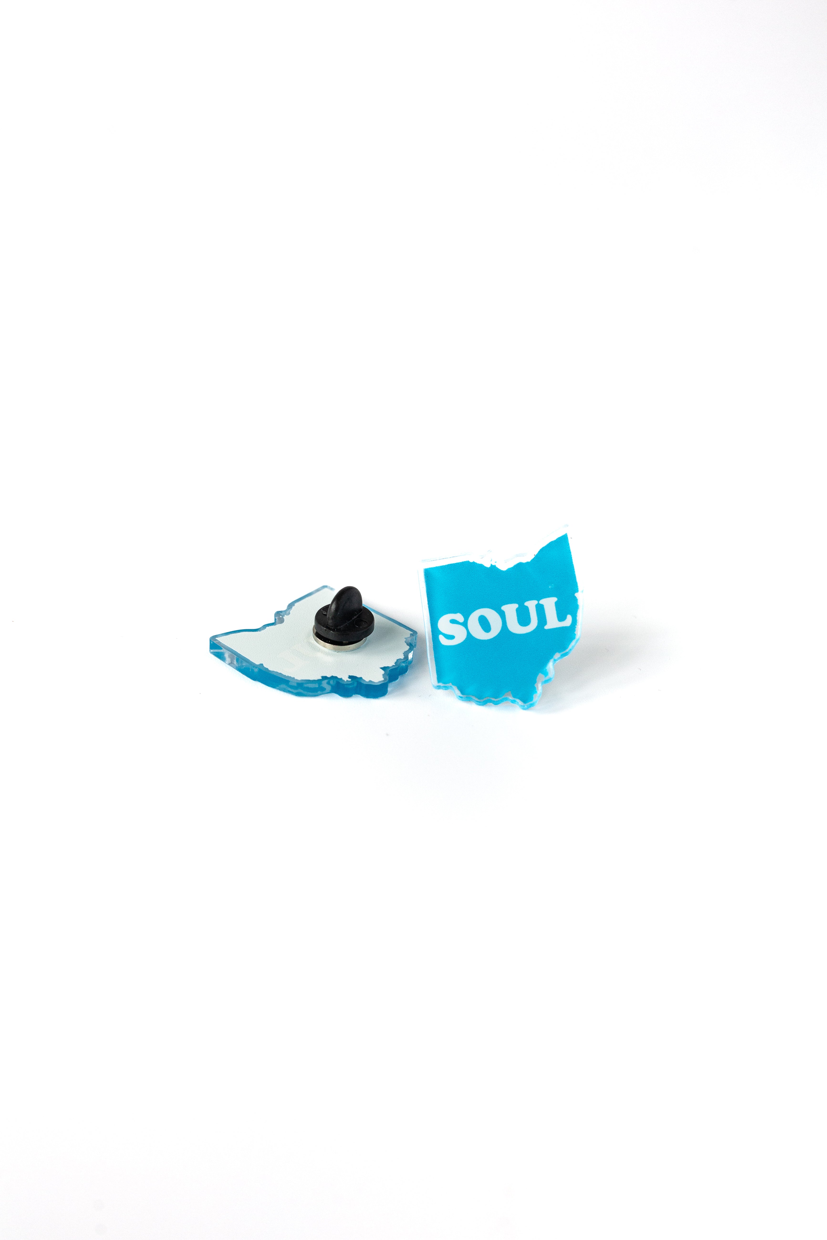 Ohio Soul pin metall 1 tomme