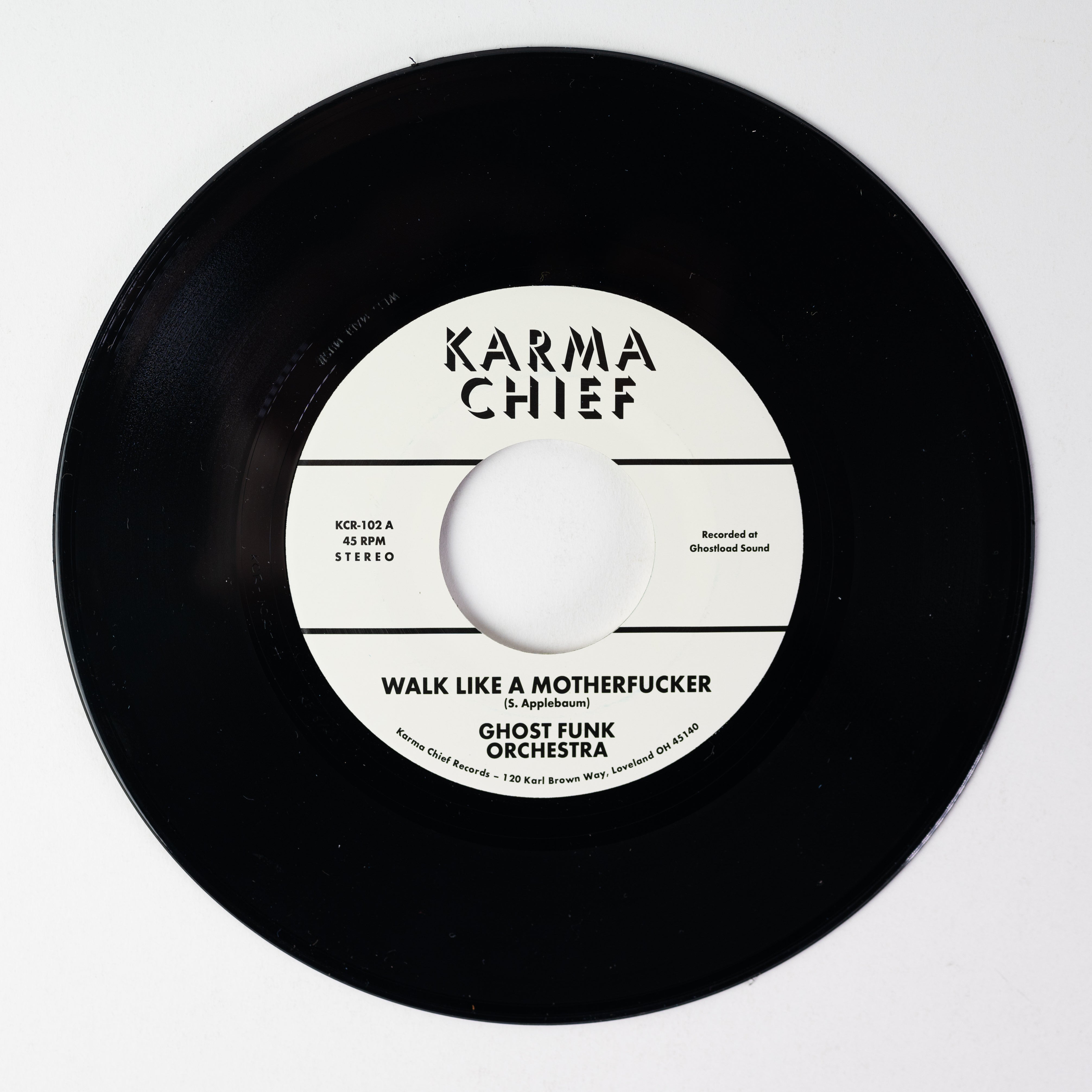 Karma Chief Ghost Funk Orchestra Walk Like 7" lilla