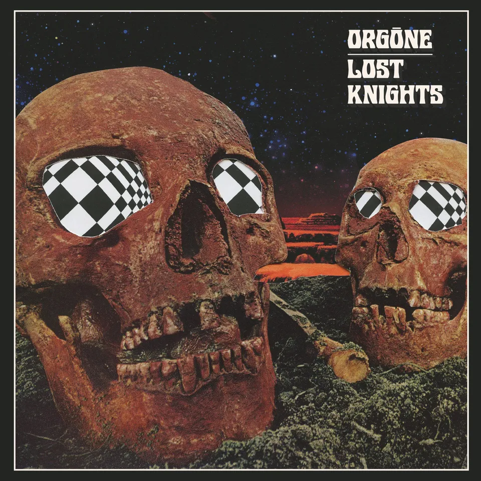 Orgone Lost Knights vinylplate hvit svart marbled LP