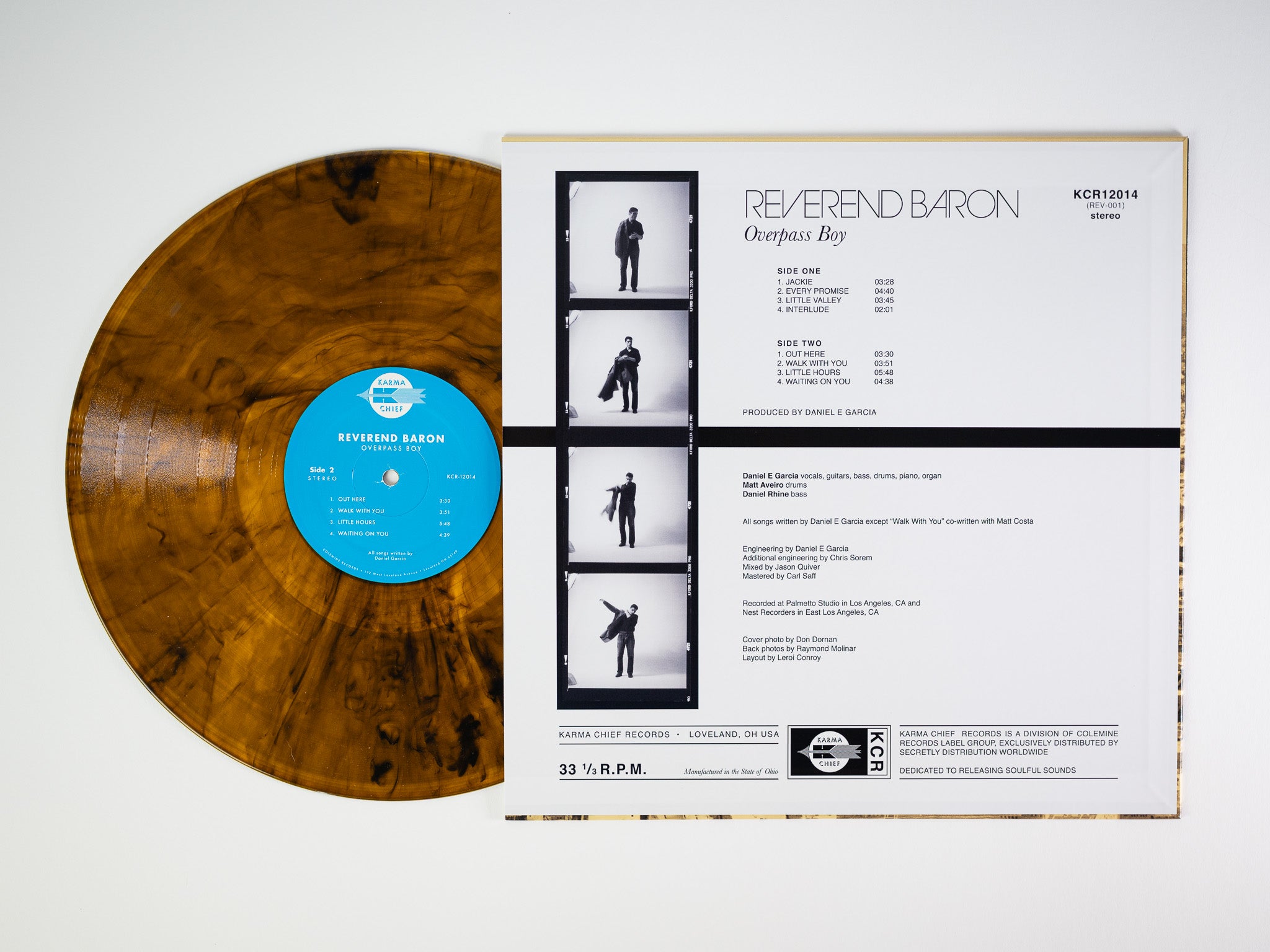 Reverend Baron Overpass Boy vinyl-LP coke clear vinyl