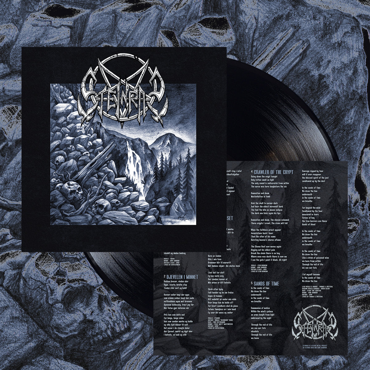 Steinras Steinras LP svart vinyl black metal