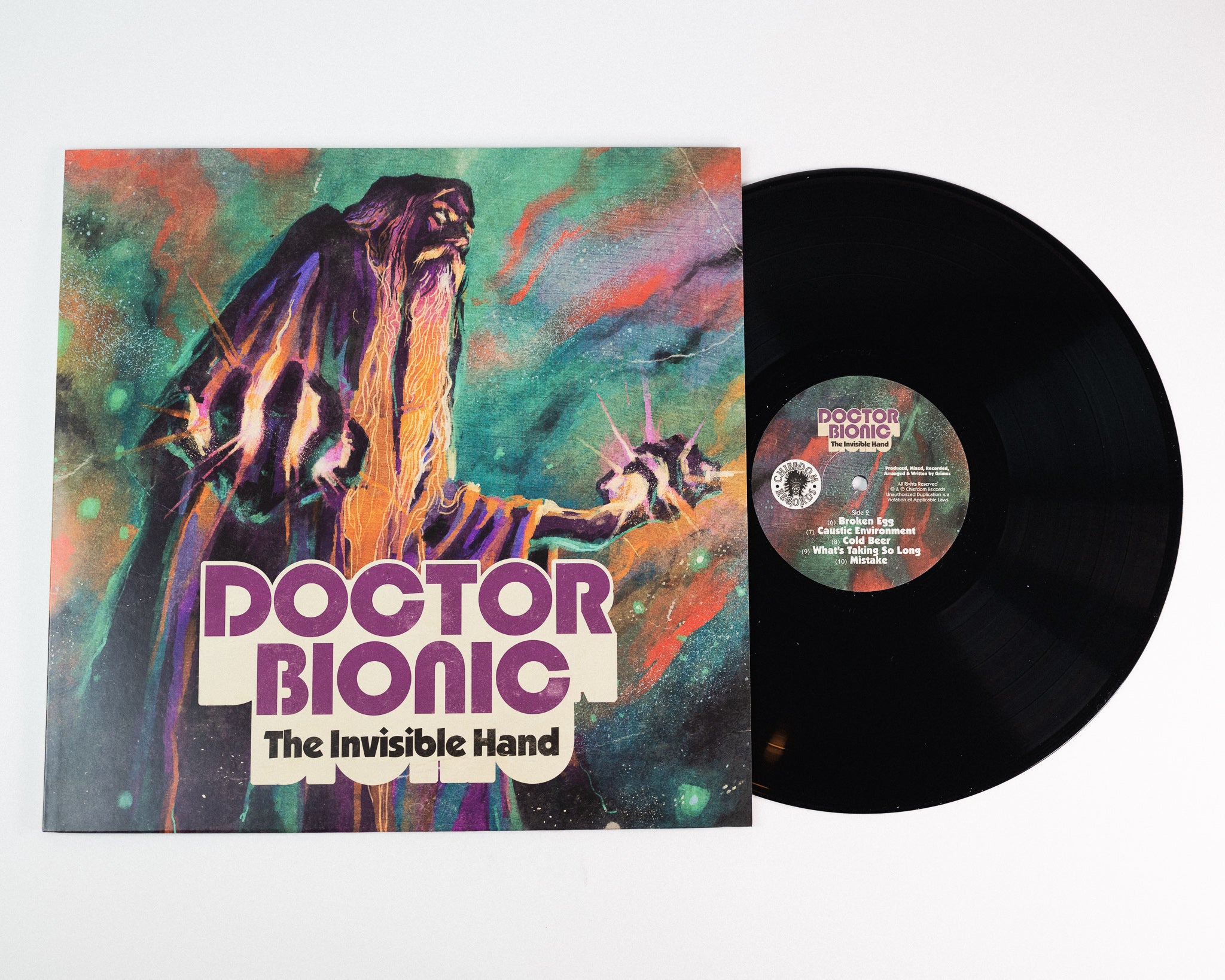 Doctor Bionic The Invisible Hand vinyl LP svart soul-jazz