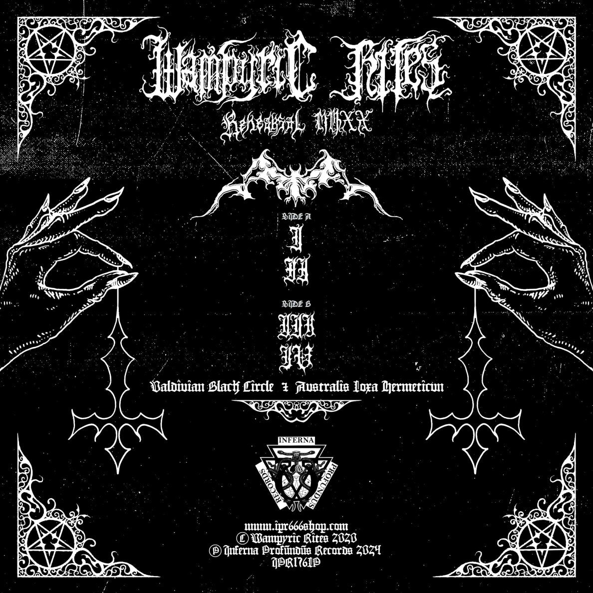 Wampyric Rites Rehearsal MMXX LP svart vinyl Ltd 100