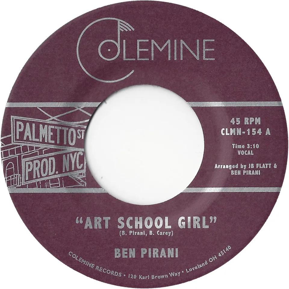 Colemine Ben Pirani Art School Girl vinylsingel 7" lilla soul
