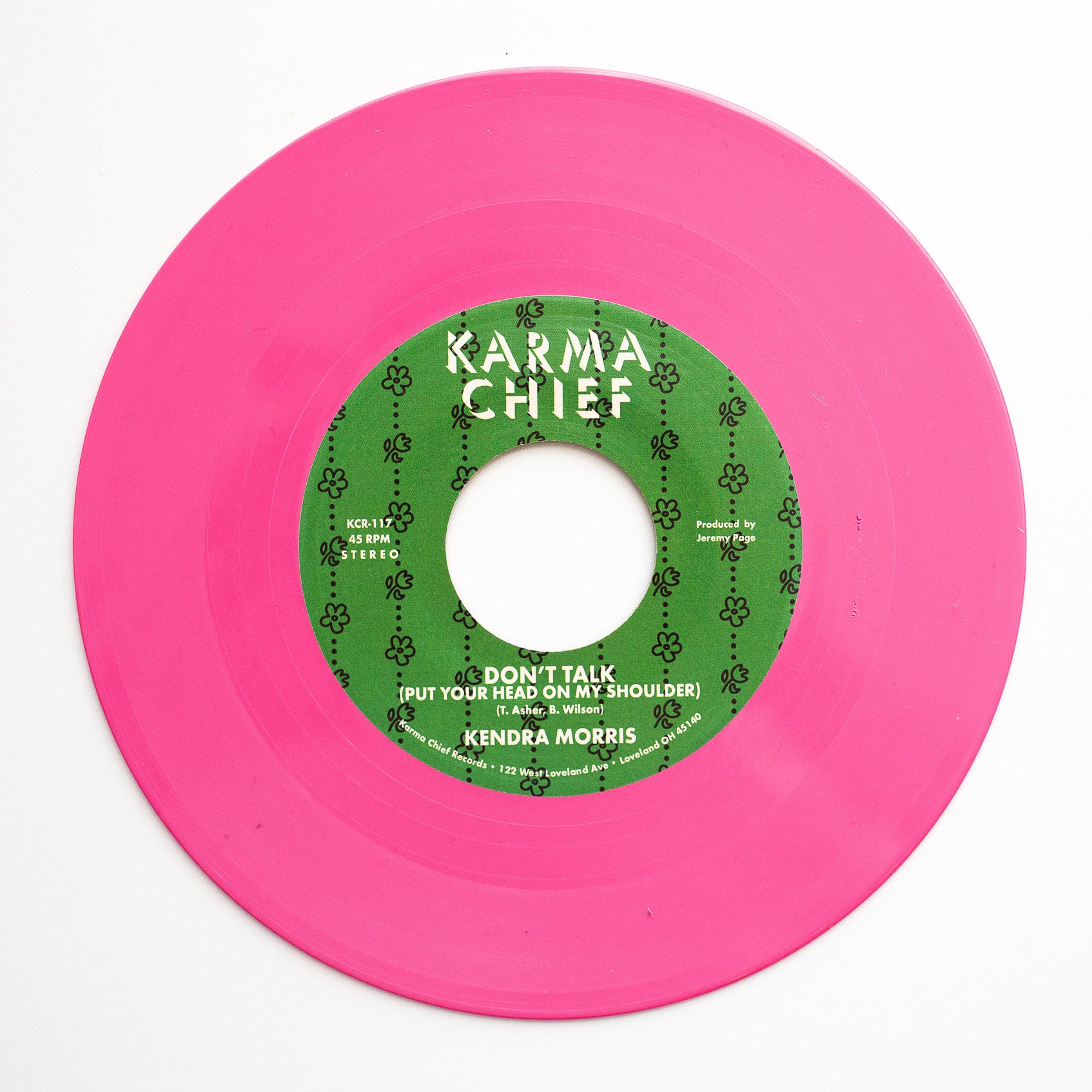 Gabbard Morris Don’t Talk 7-tommer rosa vinyl