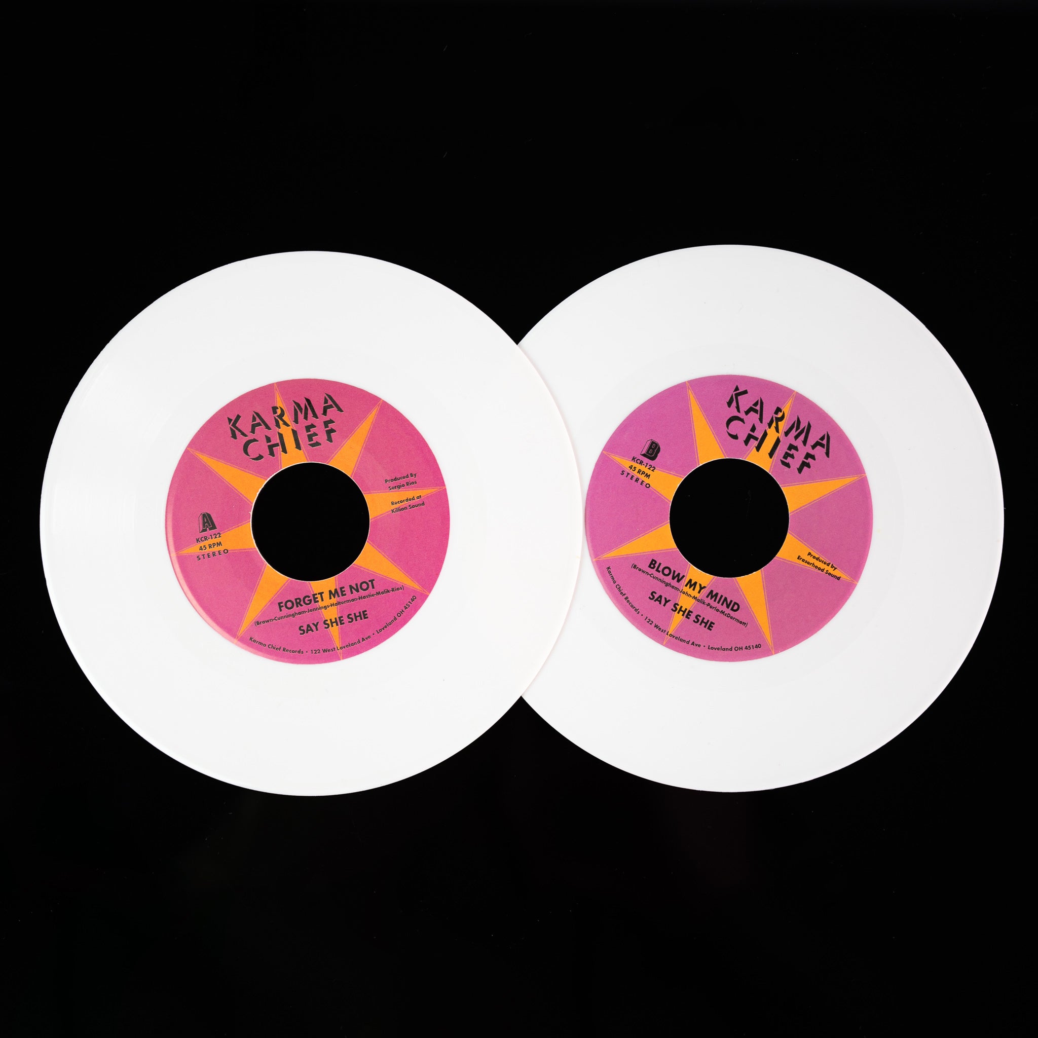 Say She She Forget Me Not 7-tommer hvit vinyl