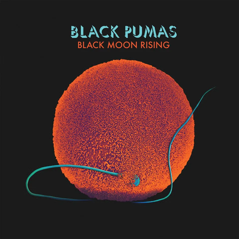 Black Pumas Black Moon Rising 7" singel clear-blue vinyl