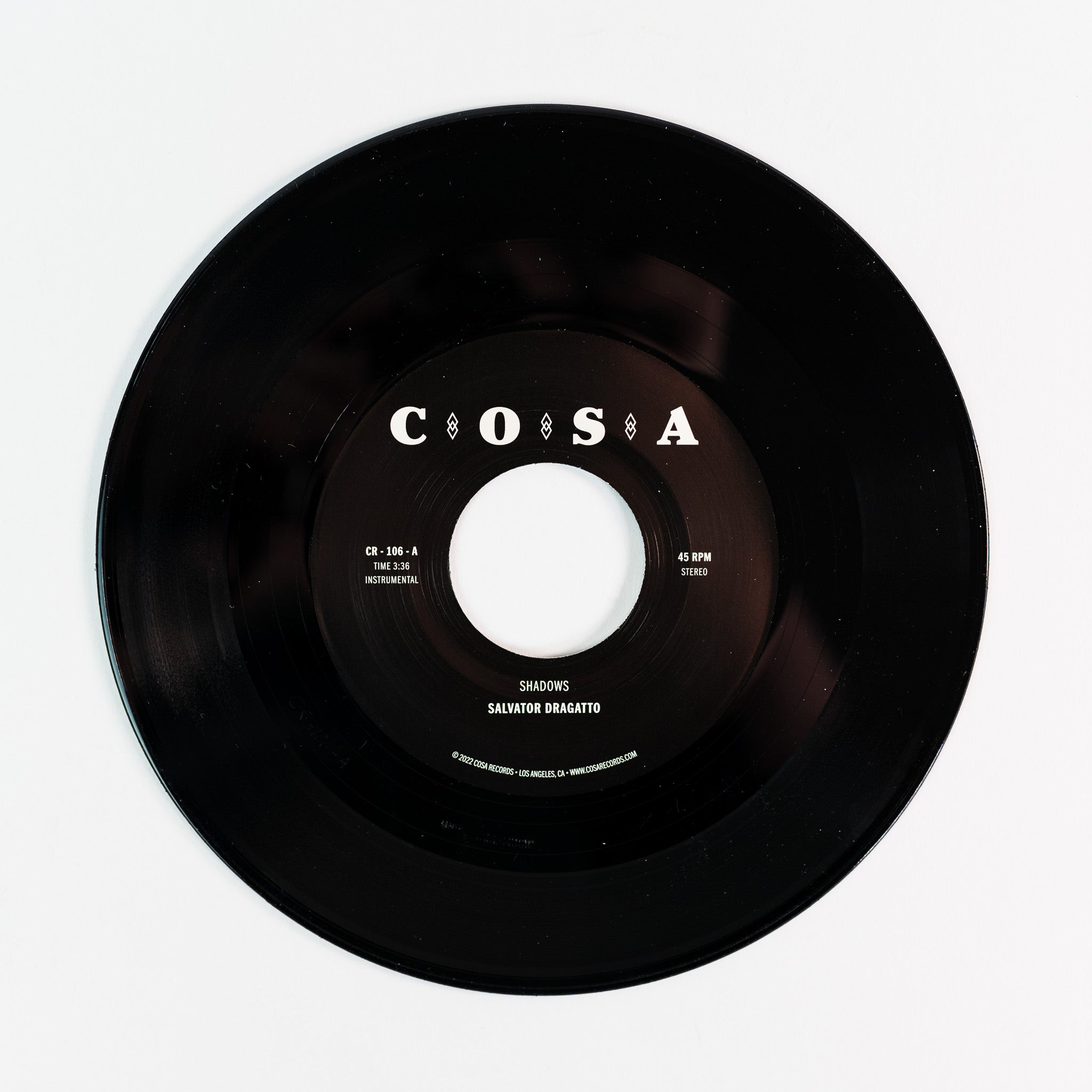 Colemine Salvator Dragatto Shadows vinylsingel klar vinyl