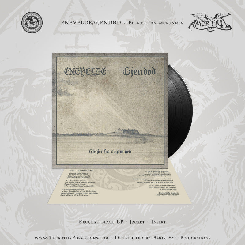 Enevelde Gjendød Elegier fra Avgrunnen LP vinyl split