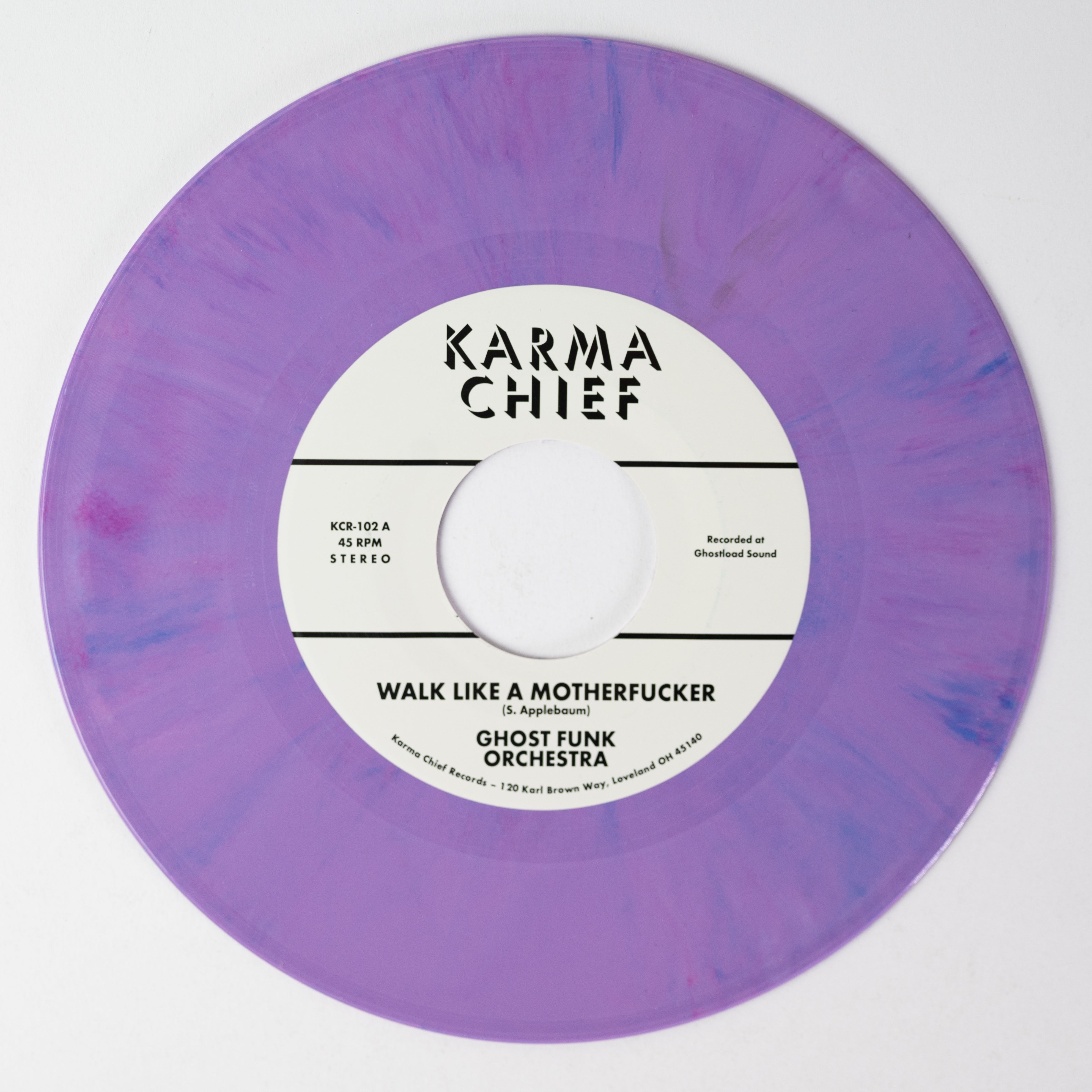 Karma Chief Ghost Funk Orchestra Walk Like 7" lilla