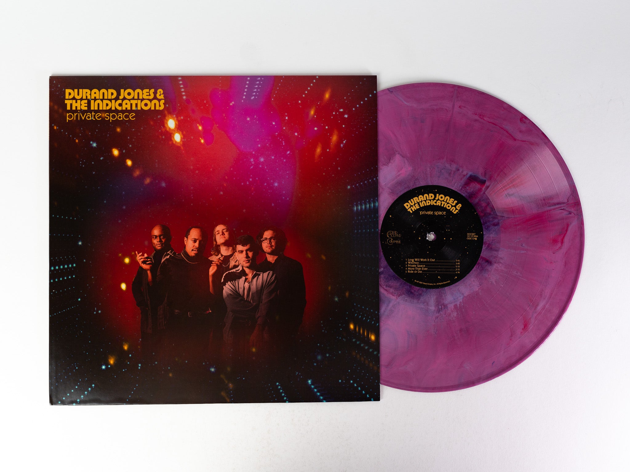 Durand Jones Private Space LP rød nebula vinyl