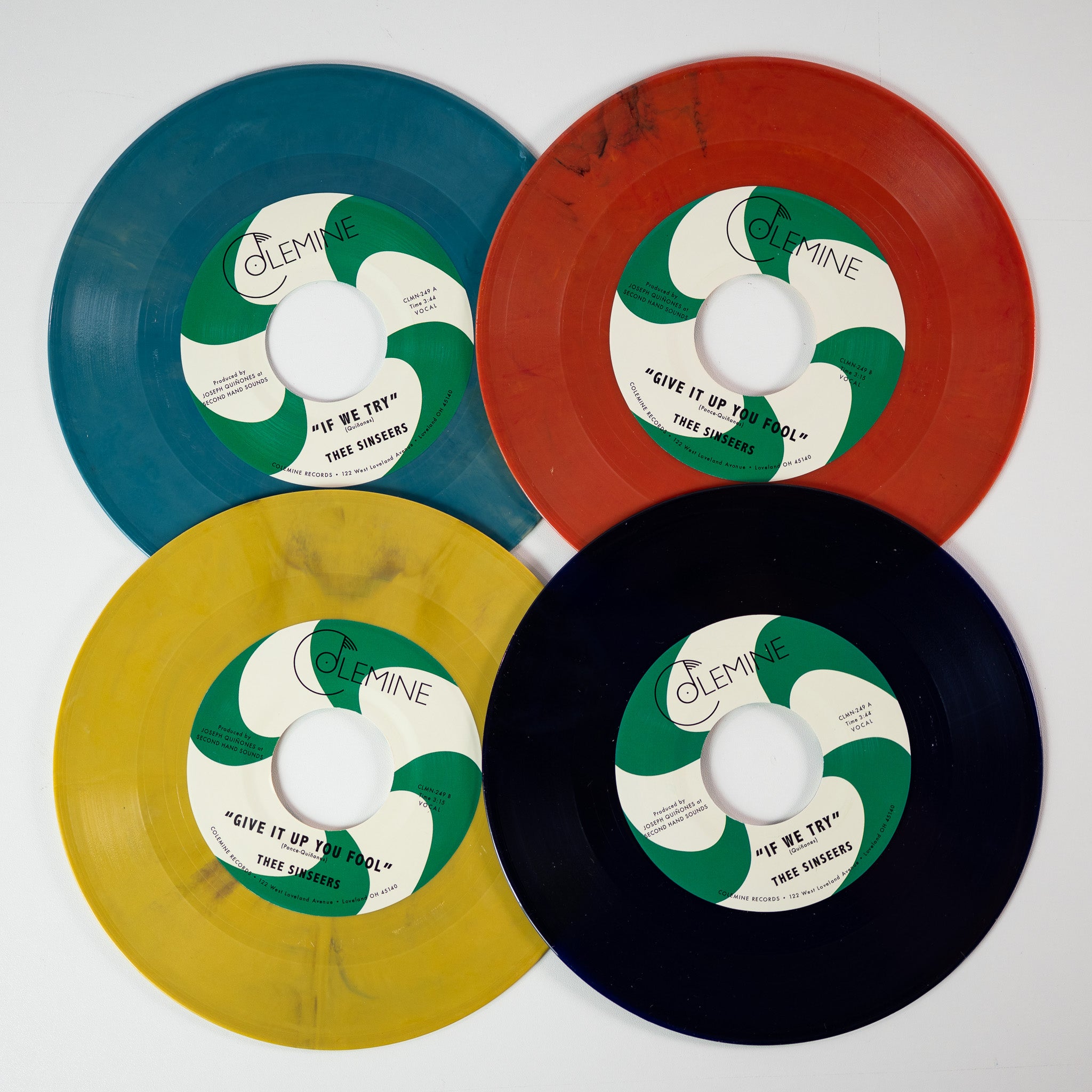 Thee Sinseers If We Try 7-tommer vinyl farge