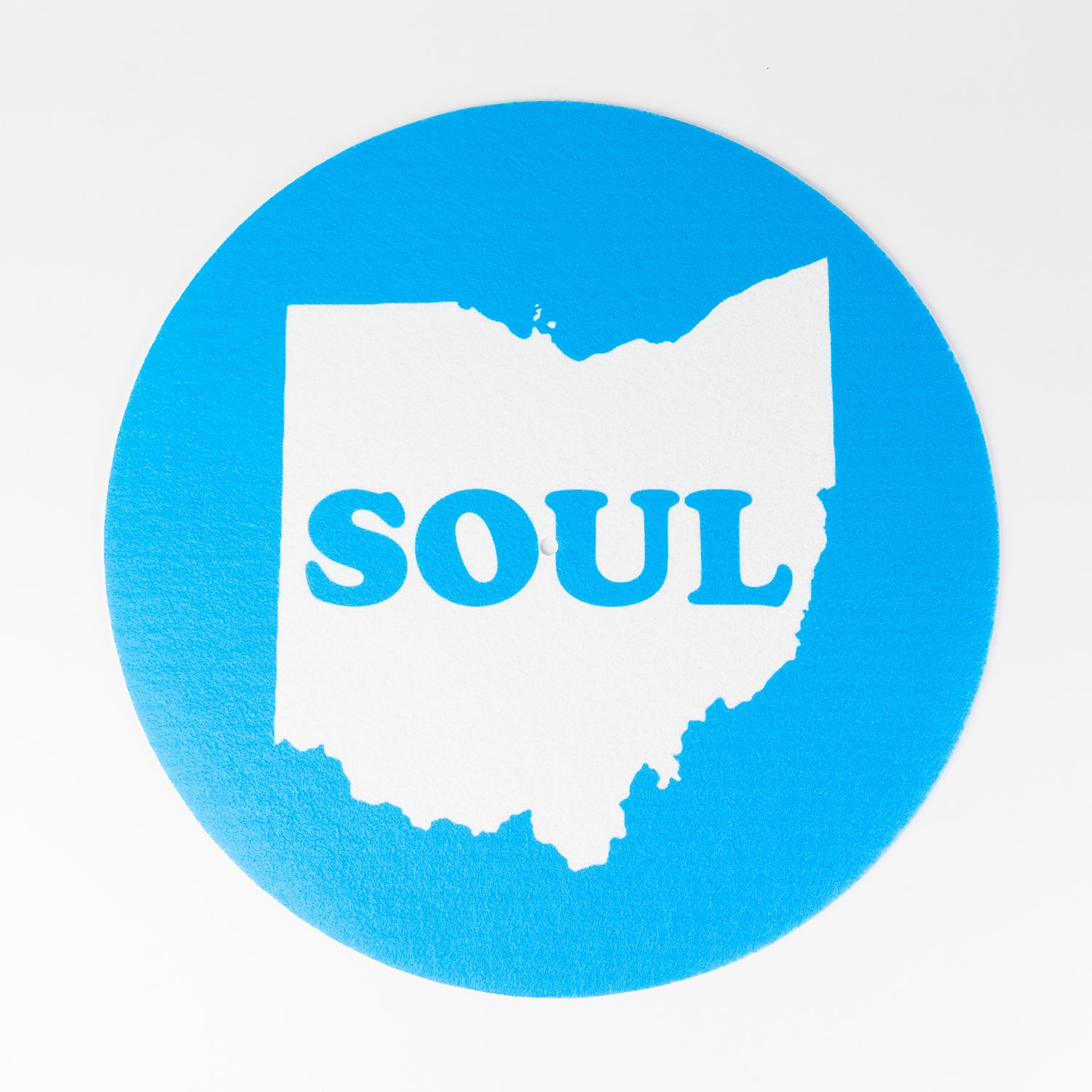 Ohio Soul slipmat Royal Blue til platespiller filt