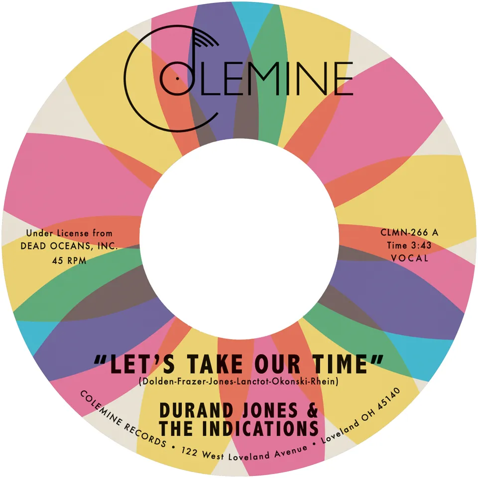 Colemine Durand Jones Let's Take Our Time vinylsingel farget