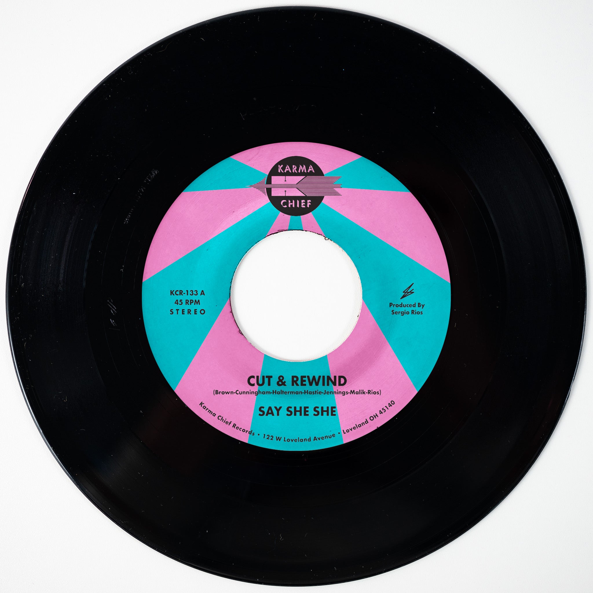Say She She Cut & Rewind / Disco Life vinylsingel rosa disco