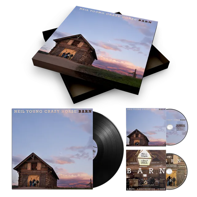 Neil Young Barn Deluxe vinylboks LP CD Blu-ray