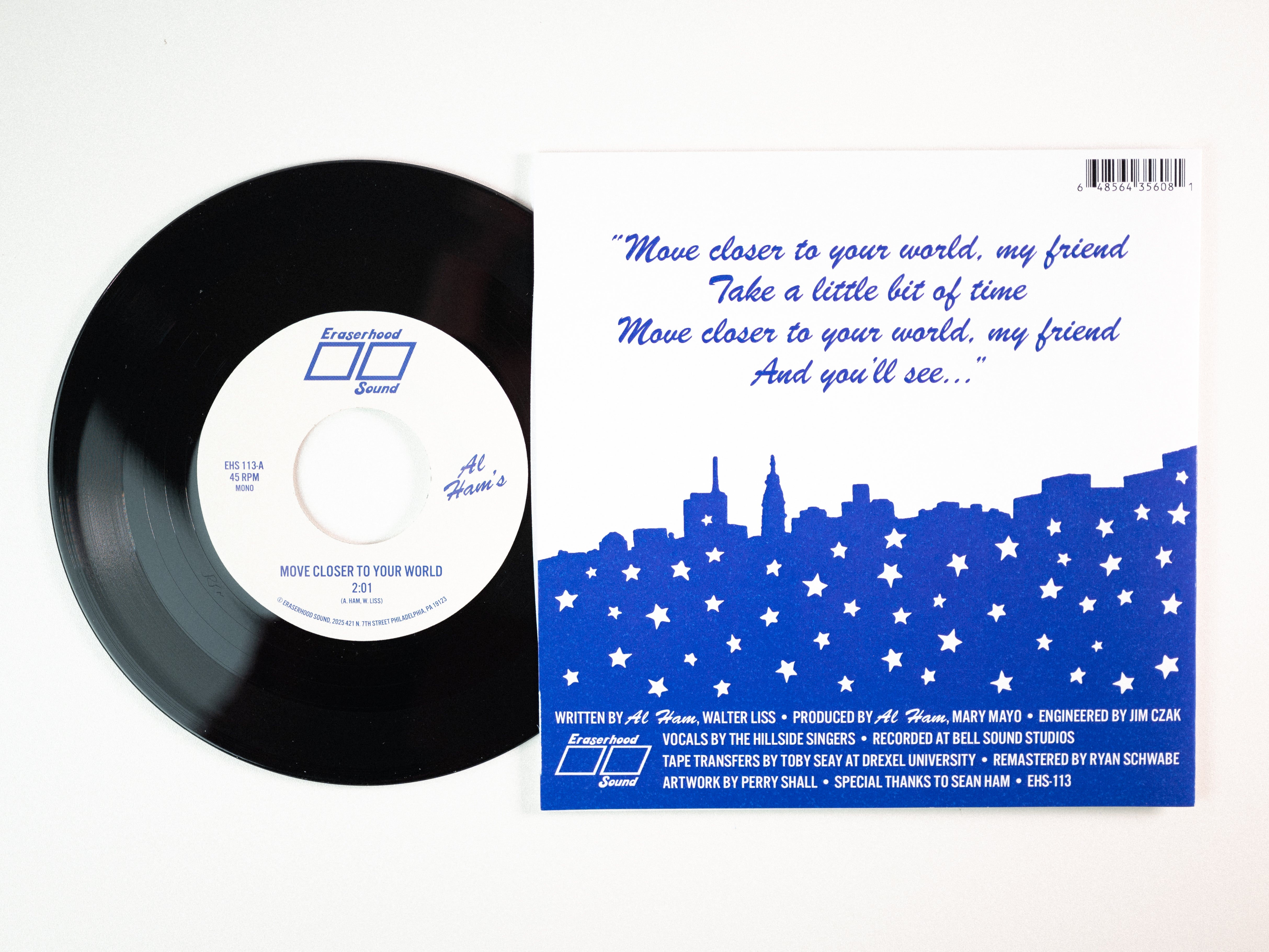 Al Ham Move Closer To Your World vinylsingel svart 7-tommer pop