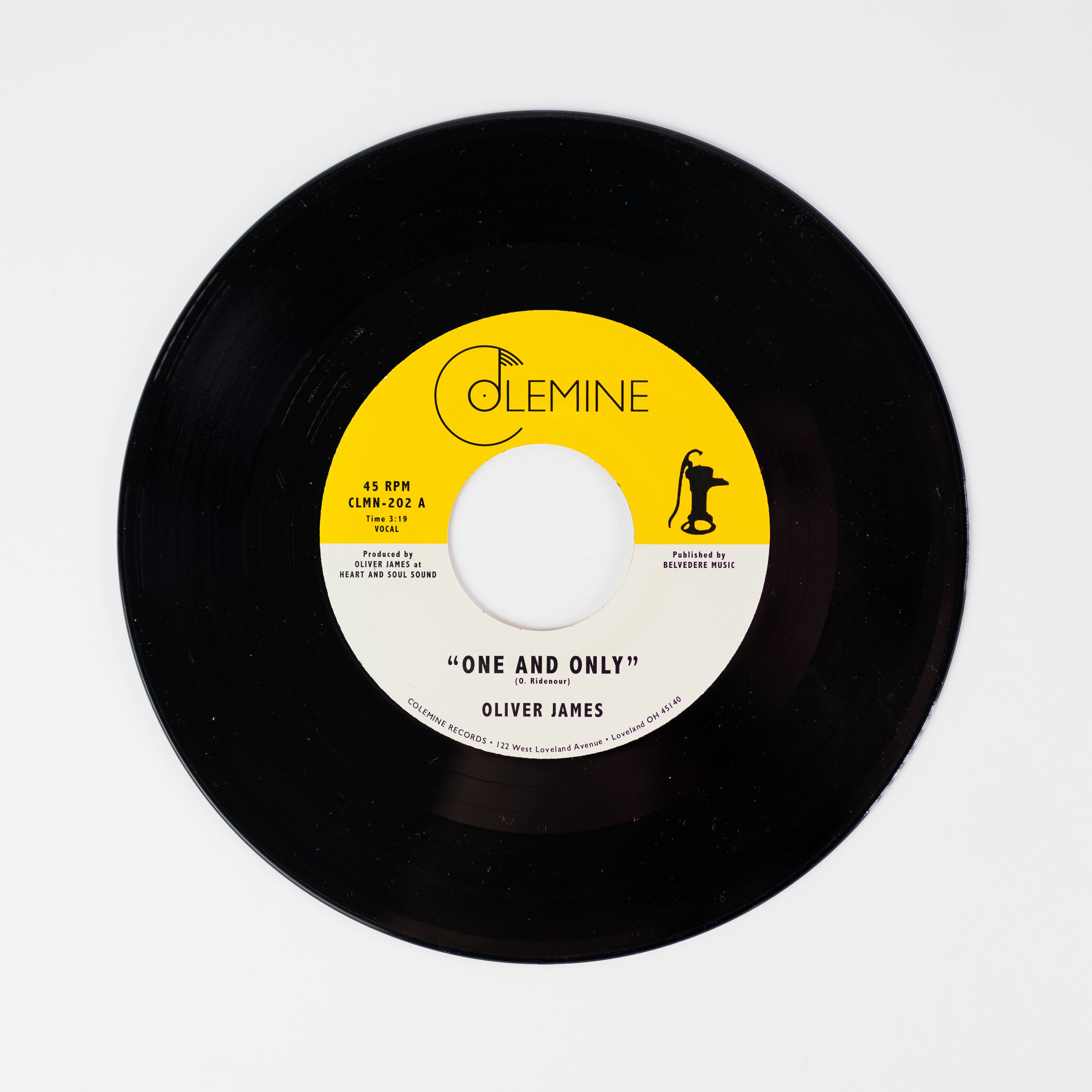 Oliver James One and Only vinyl 7" gul soul