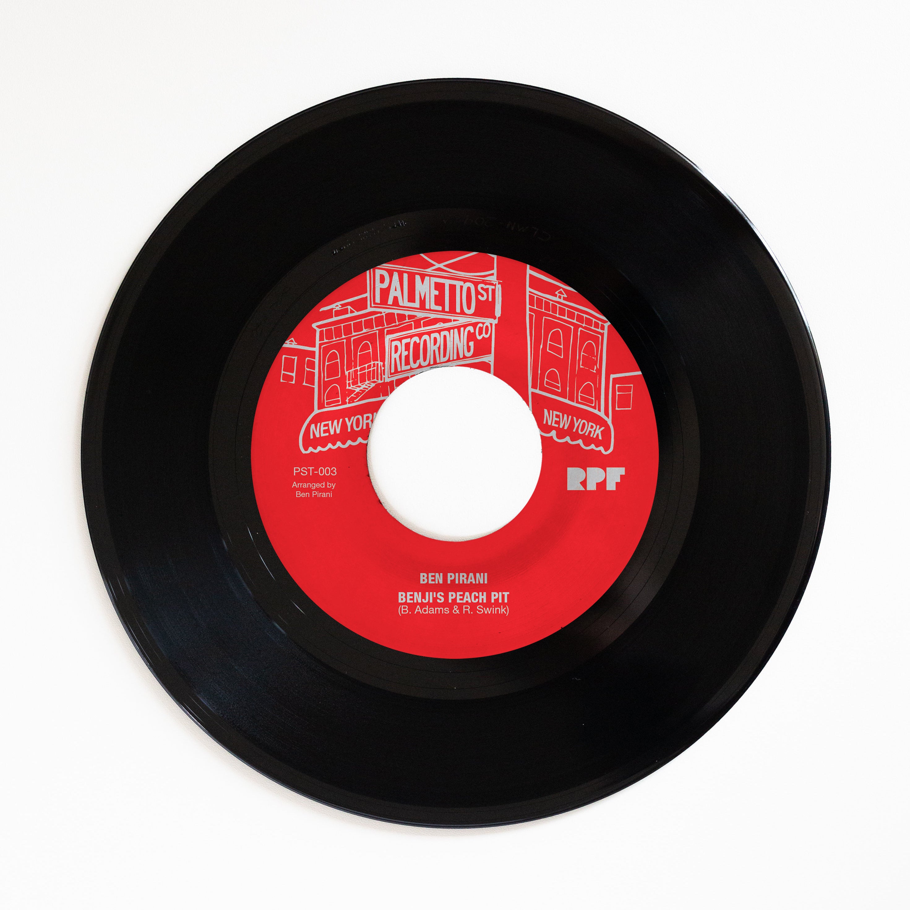 Ben Pirani Benji Peach Pit 7" vinyl svart