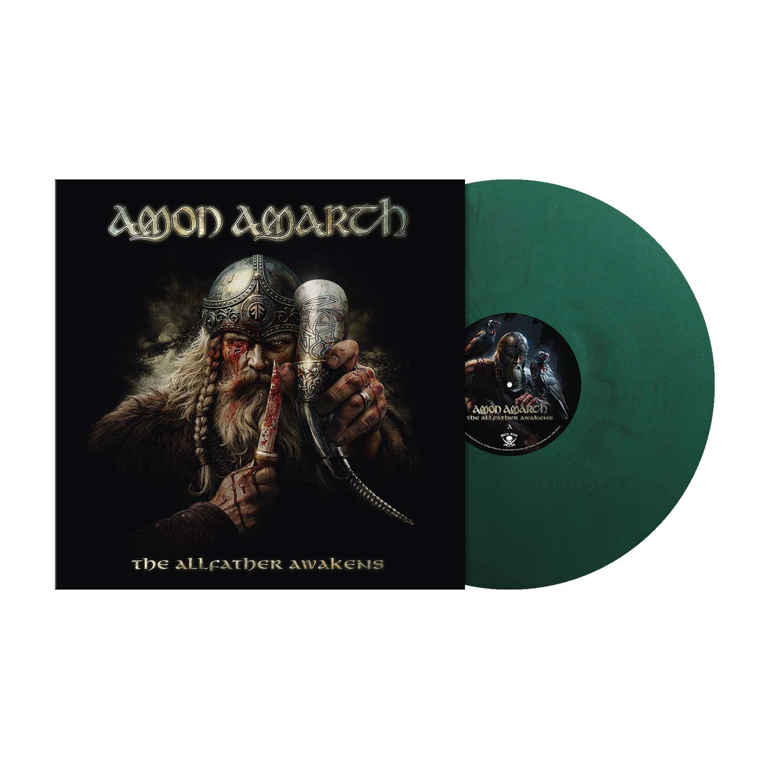 Amon Amarth The Allfather Awakens vinyl LP grønn marble