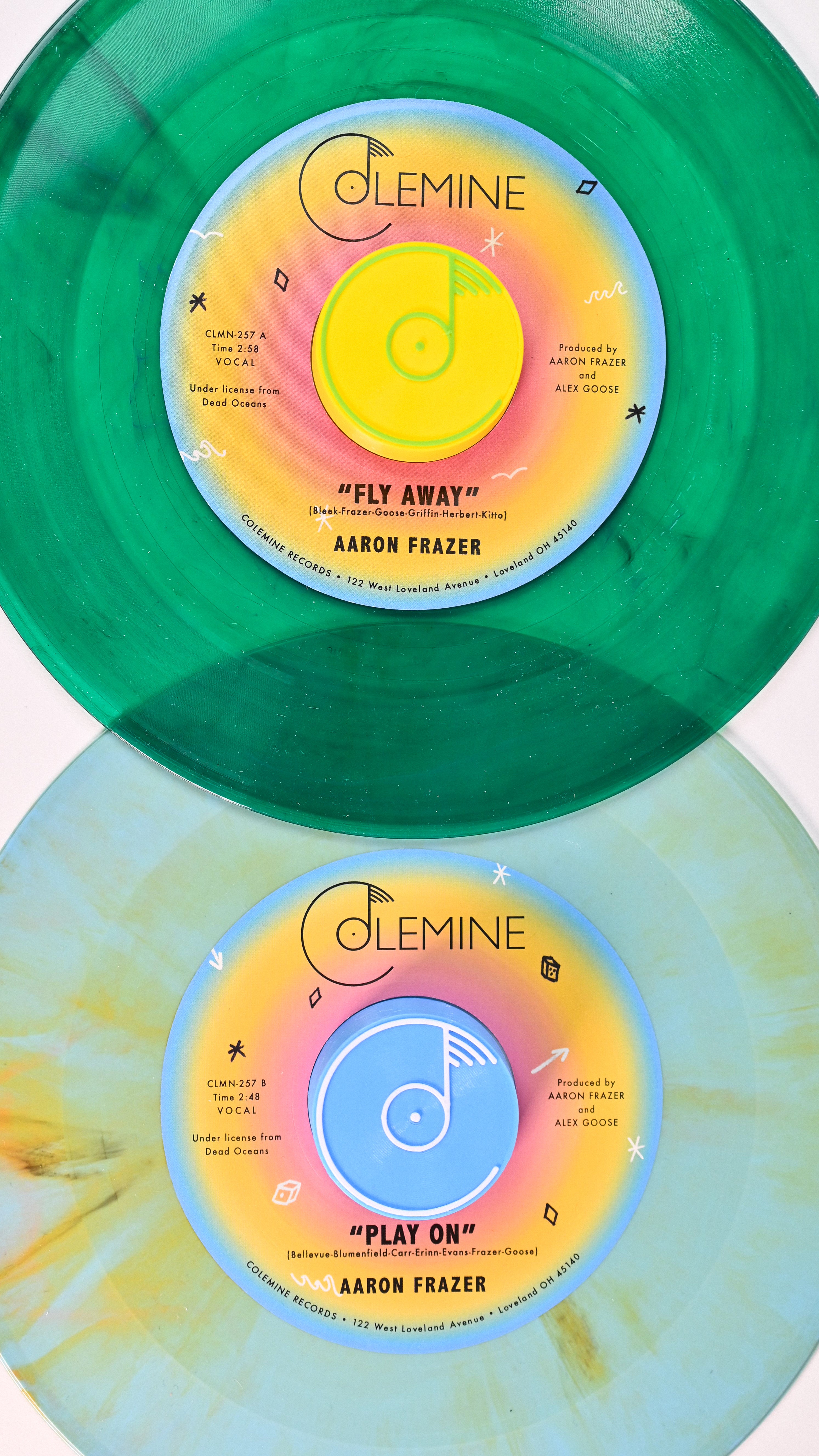 Aaron Frazer Fly Away Play On vinylsingel farget vinyl 45