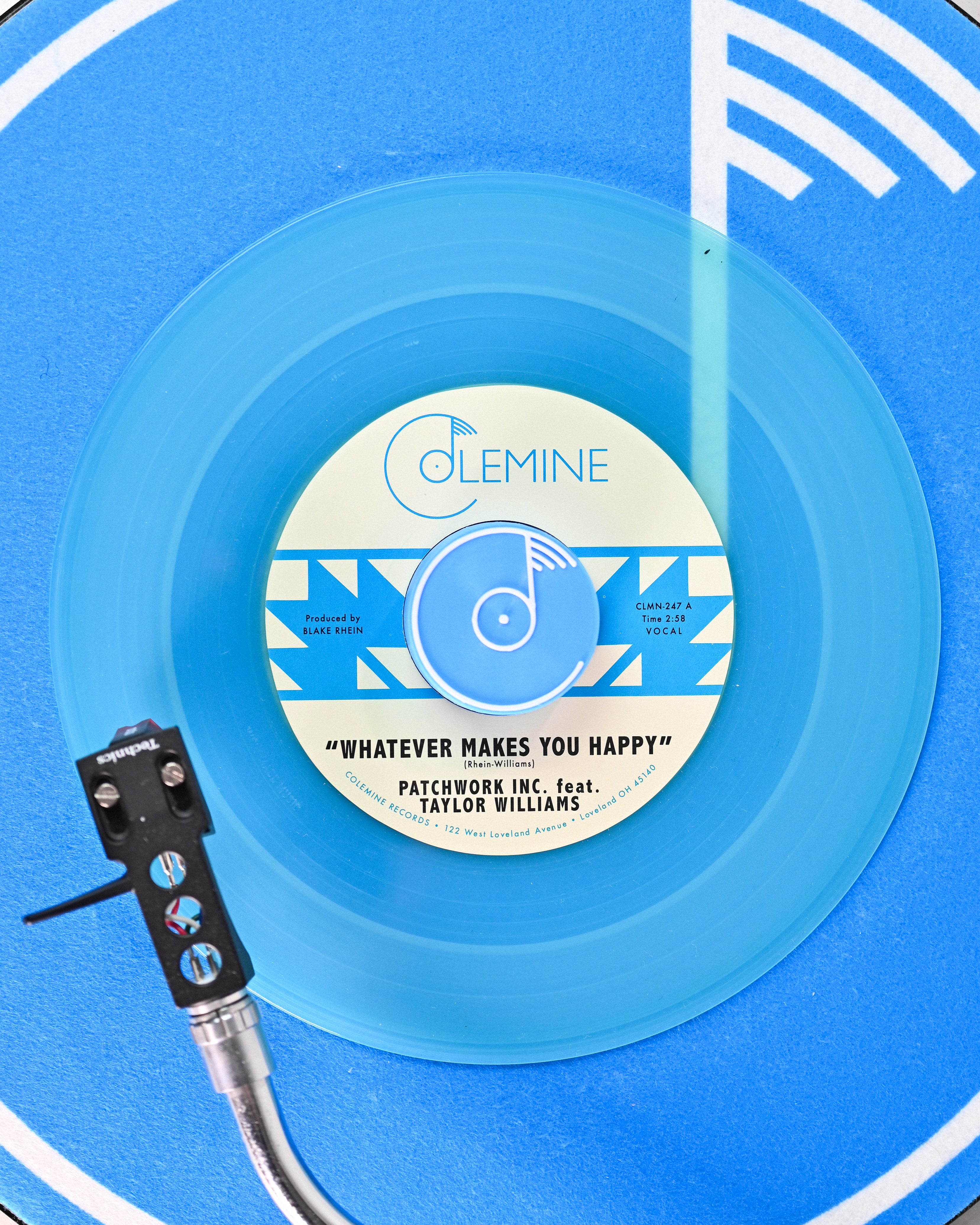 Colemine Patchwork Inc Whatever Makes You Happy vinylsingle seaglass blue