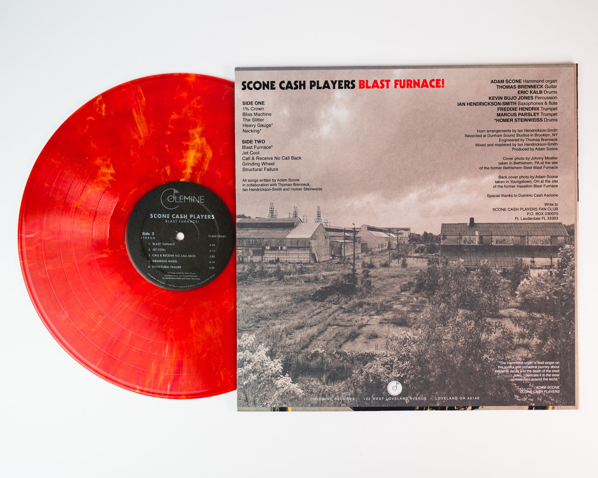 Colemine Scone Cash Players Blast Furnace LP rød hammondfunk