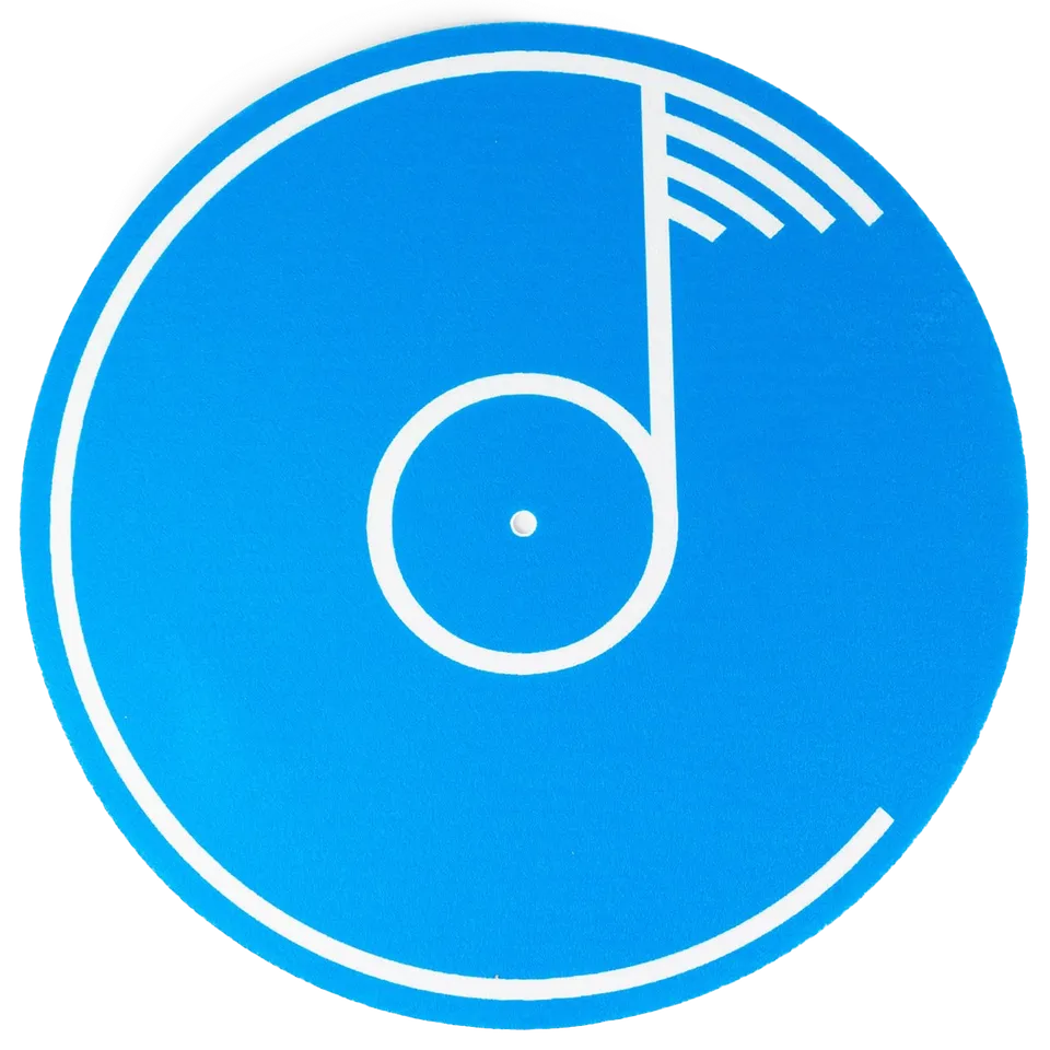 Colemine Big C slipmat cyanblå filt