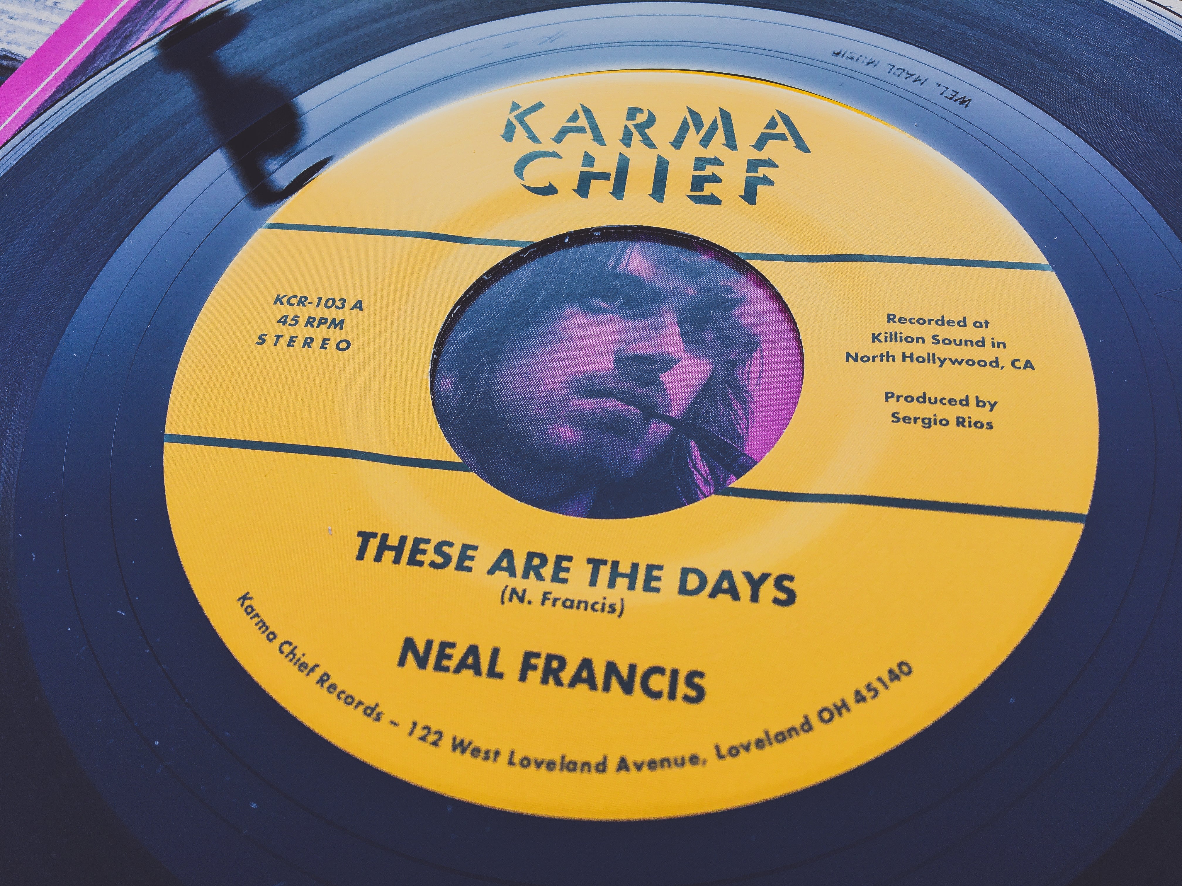 Neal Francis These Are The Days 7-tommer svart vinyl