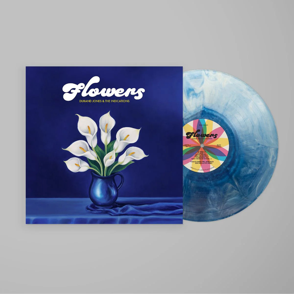 Durand Jones Flowers vinyl-LP blå iceberg soul