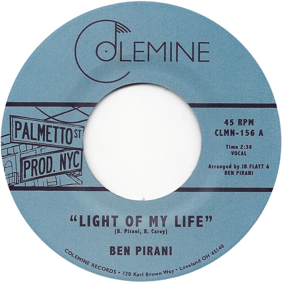 Colemine Ben Pirani Light Of My Life 7" singel soul
