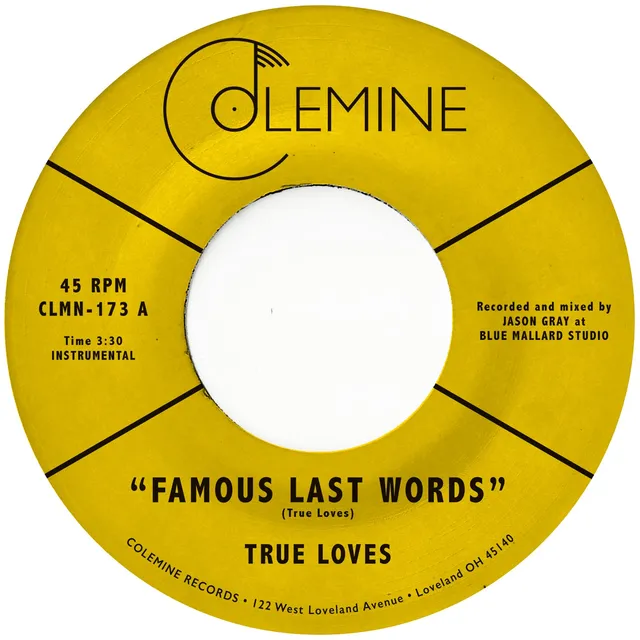 True Loves Famous Last Words 7-tommer funk singel