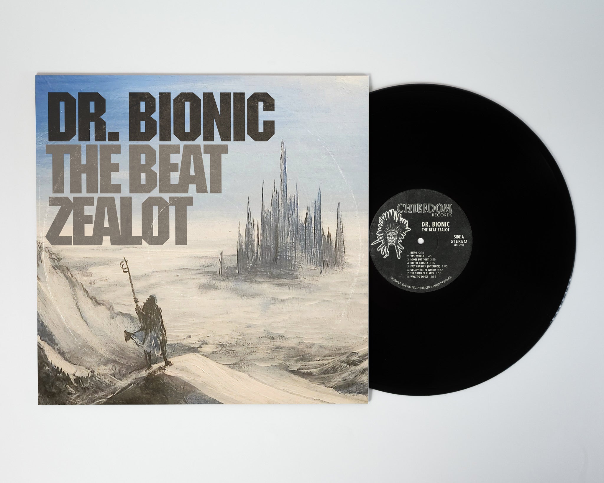 Doctor Bionic Beat Zealot LP hvit vinyl hip-hop