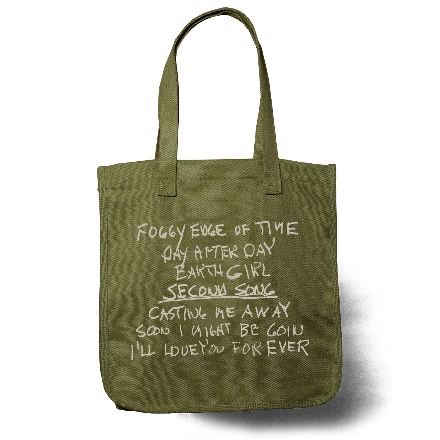 Neil Young Second Song totebag oliven hamp