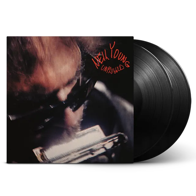 Neil Young Unplugged 2LP vinyl akustisk live med kode